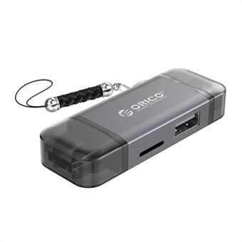 ORICO 2CR61 GY-BP USB-muistikortinlukija Type C Micro USB -portti TF-kortinlukijaan kannettavalle tietokoneelle ja älypuhelimelle