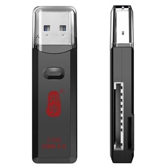 KAWAU C396DUO MINI -sarja 2-in-1 USB 3.0 5Gbps SD/TF-muistikortinlukijalle Tuki 2 korttia samanaikaisesti