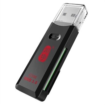 KAWAU C396 MINI -sarjan 2-in-1 USB 3.0 5Gbps High Speed SD/TF-muistikortinlukijalle