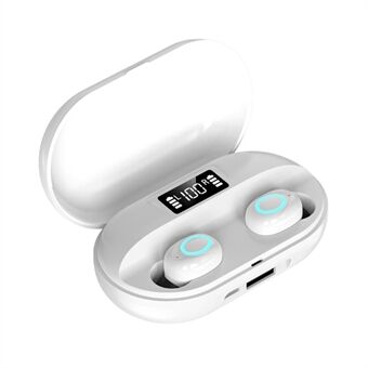 A41 TWS Bluetooth 5.0 Stereo Sport Headset Digitaalinen näyttö Langattomat kuulokkeet Minikuulokkeet