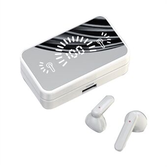 S20 TWS Bluetooth 5.1 langattomat urheilukuulokkeet HiFi stereokuulokkeet kuulokkeet peilipinnalla digitaalisen näytön latauskotelo
