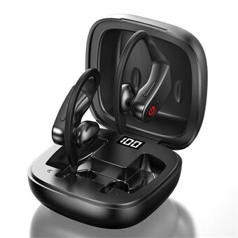 B10 Bluetooth 5.0 Langattomat kuulokkeet LED-digitaalinäyttö TWS Ear Hook Urheilumusiikkikuulokkeet