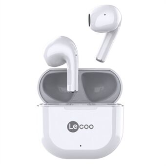 LENOVO Lecoo C1 TWS Bluetooth-kuulokkeet 9D Stereo Urheilunappikuulokkeet HiFi Pelikuulokkeet Kosketusohjaimet Langattomat kuulokkeet mikrofonilla