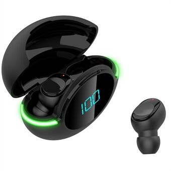 Y80 Bluetooth-kuulokkeet Sports TWS -nappikuulokkeet Langattomat korvakuulokkeet LED-digitaalinäytön tunnelmavalolla