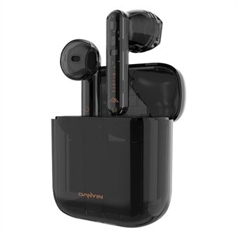 DANYAN W2 TWS Langaton Bluetooth 5.3 -kuuloke, matala viive HiFi-ääni kuulokkeet pelaamiseen urheilukuulokkeet latauskotelolla