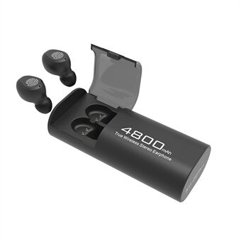 Langattomat BT -kuulokkeet Vakaat ja nopeat liitännät In-ear Sports Smart Sormenjälki Touch Control -nappikuulokkeet suurella latauskotelolla