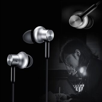 XIAOMI Piston Pro In-ear -kuulokkeet mikrofonilla kaukosäätimellä Xiaomi Samsung iPhonelle - hopean värinen