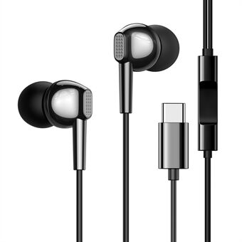 JOYROOM JR-EC02 Type-C langalliset kuulokkeet Sport Fashion kuulokkeet Bassokuulokkeet In-ear nappikuulokkeet mikrofonilla Xiaomi Huaweille