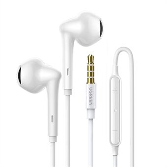 UGREEN 60692 HiTune 3,5 mm:n langalliset kuulokemikrofonit, mikrofonin äänenvoimakkuuden säätö, langalliset kuulokkeet Yhteensopiva iPhone PS5 PS4 Xbox iPad MP3 -kannettavan kanssa 3,5 mm liittimellä