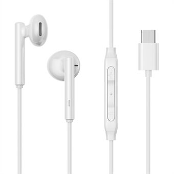 JOYROOM EC05 Type-C -langalliset kuulokkeet Plug and Play Half-in-ear -kuulokkeet mikrofonilla
