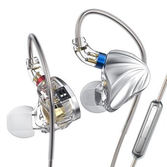 CVJ Nami alumiini-magnesium kela-rauta hybridikytkin säädettävä kuulokemikrofoni langallinen In-Ear HiFi-kuulokkeet mikrofonilla