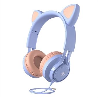 FINGERTIME EP08 Ihana söpö kissan korvakoriste kuulokkeet langalliset stereoääni kuulokkeet musiikki stereot tytön lasten kuulokkeet