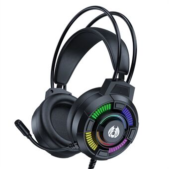 BATXELLENT H81 RGB langalliset kuulokkeet säädettävät pelikuulokkeet melua vaimentavat kuulokkeet mikrofonilla PC:lle, kannettaville tietokoneille, matkapuhelimille