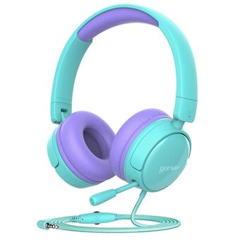 GORSUN A62 lasten langalliset kuulokkeet säädettävät kuulokkeet söpöt korvakuulokkeet mikrofonilla kuunteluun oppimiseen