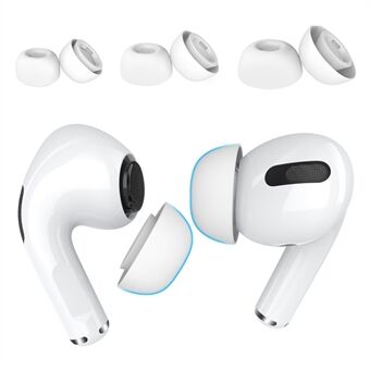 AHASTYLE WG86 3 paria Apple AirPods Pro 2:lle / AirPods Pro Silikonikorkit Kuulokkeet Korvapäät In-Ear-kuulokkeiden suojusten vaihto, koko: S+M+L