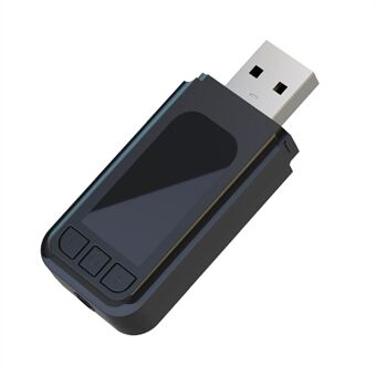 T4 5.0 USB / AUX-kaksoislähtö Bluetooth-lähetin Plug and Play -kaiutin Langaton äänisovittimen tuki Kahden kuulokkeen liittäminen