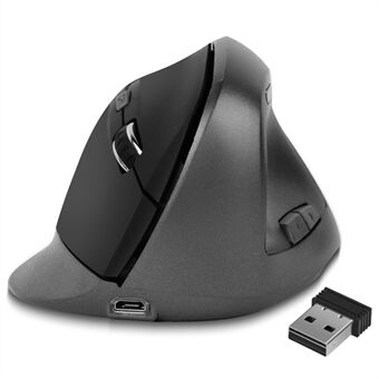 2,4 Ghz:n langaton pelihiiri Pystysuuntainen optinen hiiri Ladattava ergonominen hiiren tietokoneelle, PC:lle