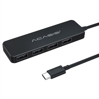 ACASIS AC2-L42 0,2 m Type-C–4 USB2.0-keskittimen sovitin Moniporttinen USB-C-keskitin Kannettava Type-C-jakajamuunnin 480 Mbps tiedonsiirto