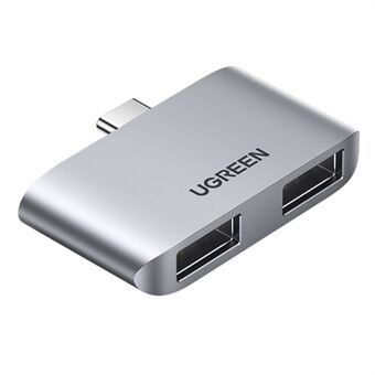 UGREEN USB Hub Type-C 3.1 - USB 3.0 Dual Port Converter 5Gbps Speed tiedonsiirtosovitin Macbook Pro/ hiirelle / näppäimistölle / tulostimelle