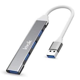 IMAK Multi-Port 4 in 1 USB-telakointiasema Kannettava USB HUB -sovitin 3 USB2.0 + USB 3.0 -monitoimimuuntimeen Yhteensopiva Windows / macOS / Linux kanssa