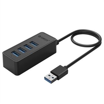 ORICO USB3.0 pöytätietokoneen 4-porttinen HUB kannettavalle tietokoneelle, kaapelin pituus: 30 cm (W5P-U3-30) - musta