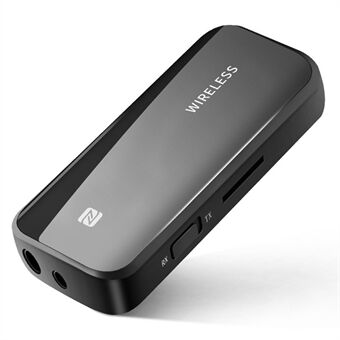T40 Bluetooth 5.0 -vastaanotin Push Back Clip Langaton vastaanotto ja lähetys 2-in-1-autosovitin äänen kuunteluun musiikin kuunteluun handsfree-puhelut