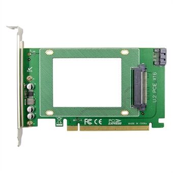 PCI-E 3.0 X16 U.2 SFF8639 Solid State Drive -laajennuskortti 2,5 tuuman SSD-muunnoskortti NVMe