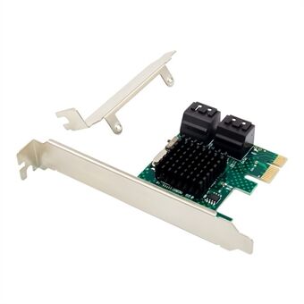 PCI-E 2.0 - SATA 6G -sovitin PCI Express ASM1061 4-porttinen HDD-muunninkortti sisäänrakennettu käynnistystila