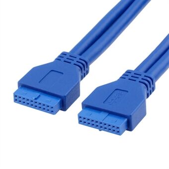 5 Gbps nopea naaras-naarasliitin USB 3.0 emolevy 20 pin header jatkosovittimen kaapeli 0,5 m