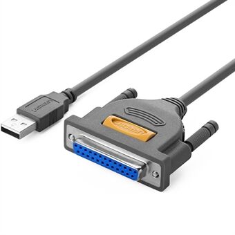 UGREEN 2m USB-DB25 rinnakkaistulostinkaapelisovitin kannettavalle pöytätietokoneelle -tuki Windows Mac OS Linux