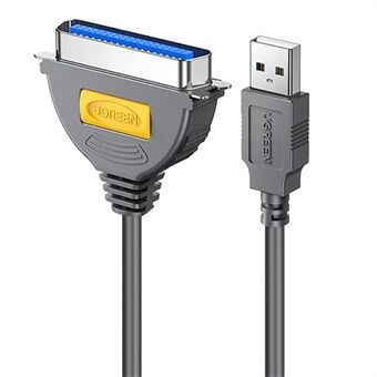 UGREEN 1 m USB - DB36 IEEE1284 -muunnin Plug and Play Centronics -rinnakkaistulostinkaapelisovitin