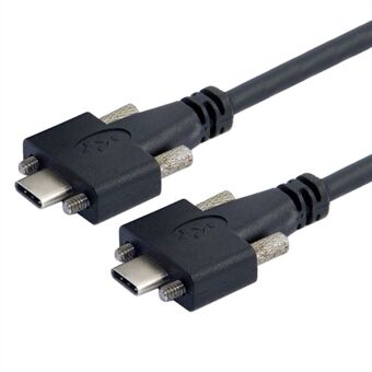 UC-046- 3M USB 3.1 Type-C paneelikiinnitys kaksoisruuvilukitus 3M USB-C 10Gbps datakaapeli (M2 ruuvi)