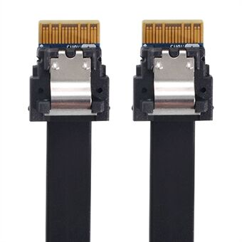 SF-100-0,4M PCI-E Slim Line SAS 4.0 SFF-8654 4i 38-nastainen isäntä SFF-8654 Slim SAS -kohdekaapeliin