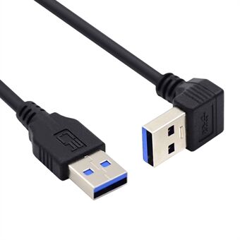 U3-069-DN 40 cm kulmikas USB 3.0 Type-A uros-suora 3.0 Type-A urosdatakaapeli 5 Gbps johto