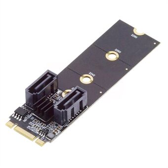 SA-043 NGFF-AVAIN B+M PCI Express - SATA 3.0 6Gbps kaksiporttinen sovitin 22x80mm muunnin kiintolevyn laajennuskortti JMB582 2230 2242 2260 2280