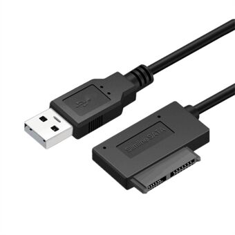 USB2.0–SATA-kaapeli SSD-kiintolevyn datakaapeli SATA 7Pin+6Pin Easy Drive -johto SATA–USB2.0-sovitin, 14 cm:n kaapelituki 480 Mbps siirto