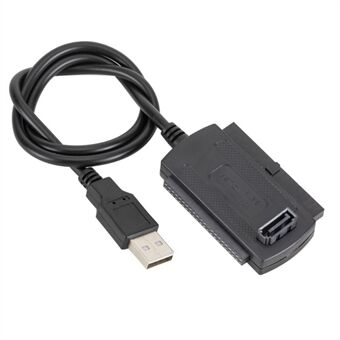 USB 2.0 - IDE / SATA 2,5" 3,5" HDD SSD -kiintolevysovittimen siirtokaapeli