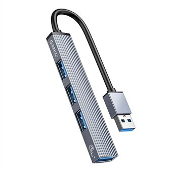 ORICO AH-A13 1*USB 3.0 + 3*USB 2.0 HUB 4-porttinen alumiiniseoksesta valmistettu USB-jakaja Macbook Pro PC -tietokoneelle
