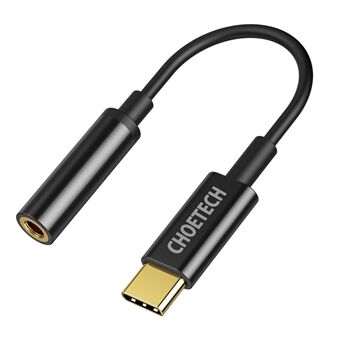CHOETECH AUX003 USB-C–DC 3,5 mm naaras kuulokeliitäntäsovitin Aux-äänikaapeli