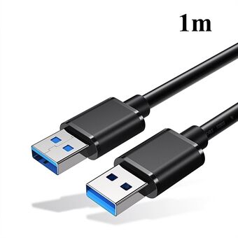 ESSAGER USB3.0 uros-uros datakaapeli 1 m - musta