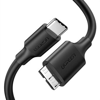 UGREEN 20103 1m USB-C - USB 3.0 Micro Pikalataus nopea tiedonsiirto Samanaikainen kaapeli kiintolevylle / kameralle / älypuhelimelle / tabletille