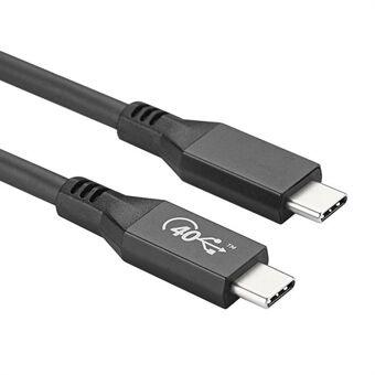 USB4-kaapeli USB-IF 40Gbps PD3.0 100W Super Charging USB-kaapeli Nopea datasynkronointijohto Thunderbolt 3:n kanssa yhteensopiva (0,5m)