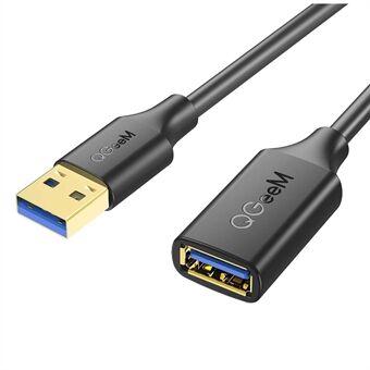 QGEEM QG-CVQ21 1,8 m Superpitkä USB 3.0 -kaapeli uros-naaras jatkojohto Nintendo Switchille / USB- Flash / kortinlukija / kiintolevy / näppäimistö