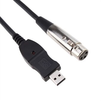 3M USB uros-XLR naaras mikrofoni MIC Link Kaapeli