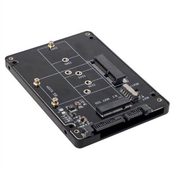 2-in-1 Combo M.2 NGFF B-avain ja mSATA SSD - SATA 3.0 -sovitinmuunninkotelo