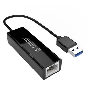 ORICO UTJ-U3 USB 3.0 - RJ45 langallinen Gigabit Ethernet -porttisovitin kannettavan tietokoneen pöytätietokoneen muuntimelle - musta