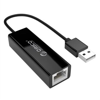 ORICO UTG-U2 USB 2.0 - 100M Ethernet RJ45 -verkkosovitin - musta