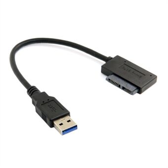 USB 3.0 - 7 + 6 13-nastainen Slimline Sata -sovitinkaapeli kannettavan tietokoneen CD-DVD-ROM-optiselle asemalle