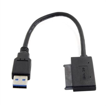 USB 3.0 - Micro SATA 7 + 9 16-pinninen 1,8 tuuman 90 asteen kulmassa oleva kiintolevyohjain SSD-sovitinkaapeli