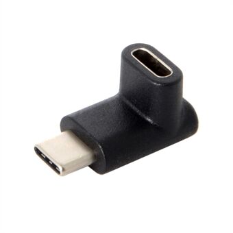 90 Degree Up or Down Angled Reversible USB 3.1 Type-C Male to Female Extension Adapter for Laptop, Phone